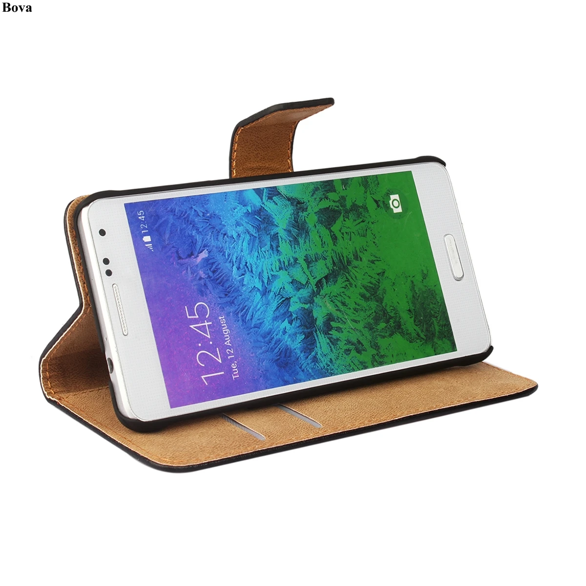 Кожаный чехол-бумажник для Samsung Galaxy Alpha G8508s G850f G850s | Мобильные телефоны и