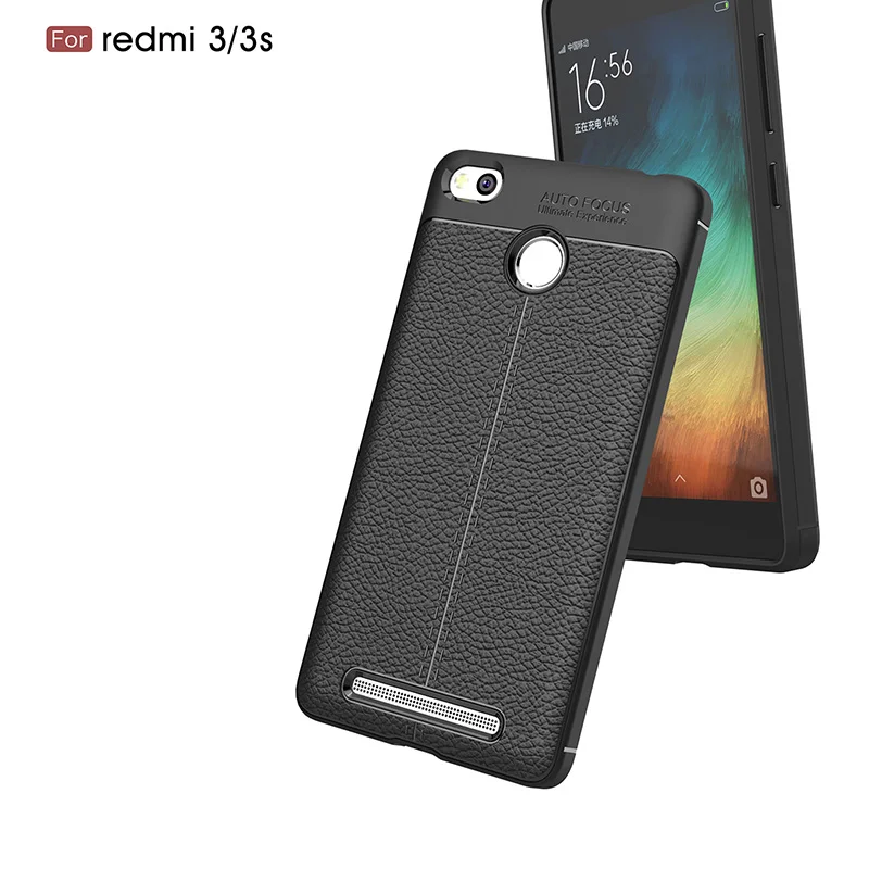 личи зерна узор кожаное силиконовый чехол на xiaomi redmi 3s чехлы классический полоски