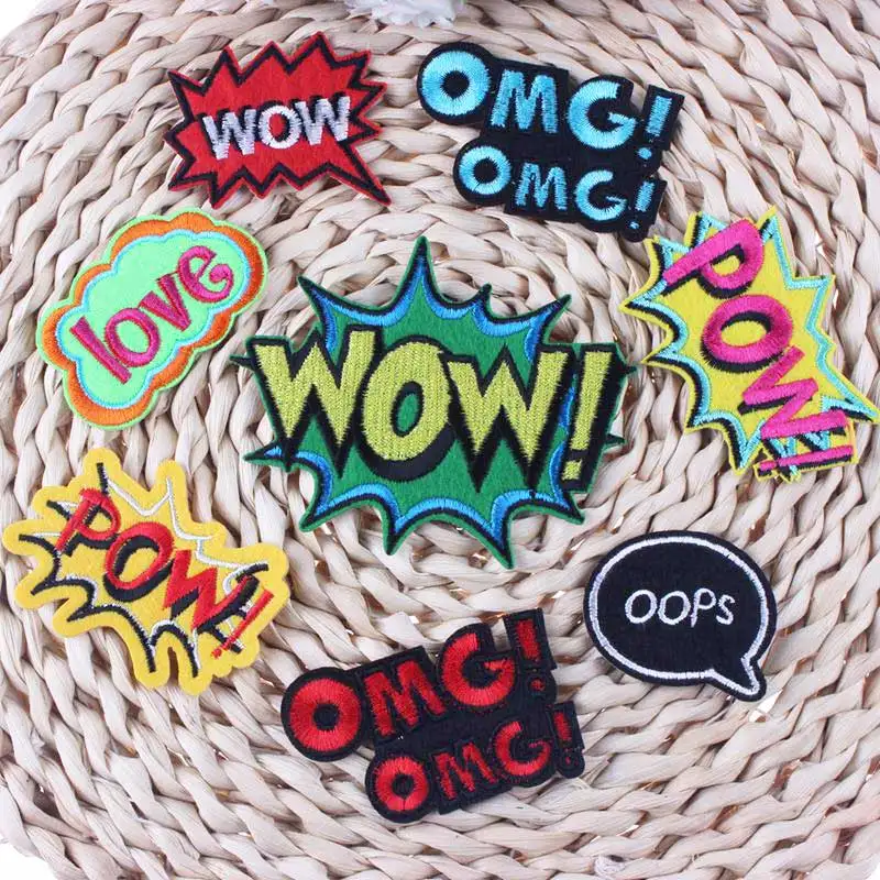 OMG WOW пластырь с надписью со слоганом Детские Мультяшные милые пластыри утюгом