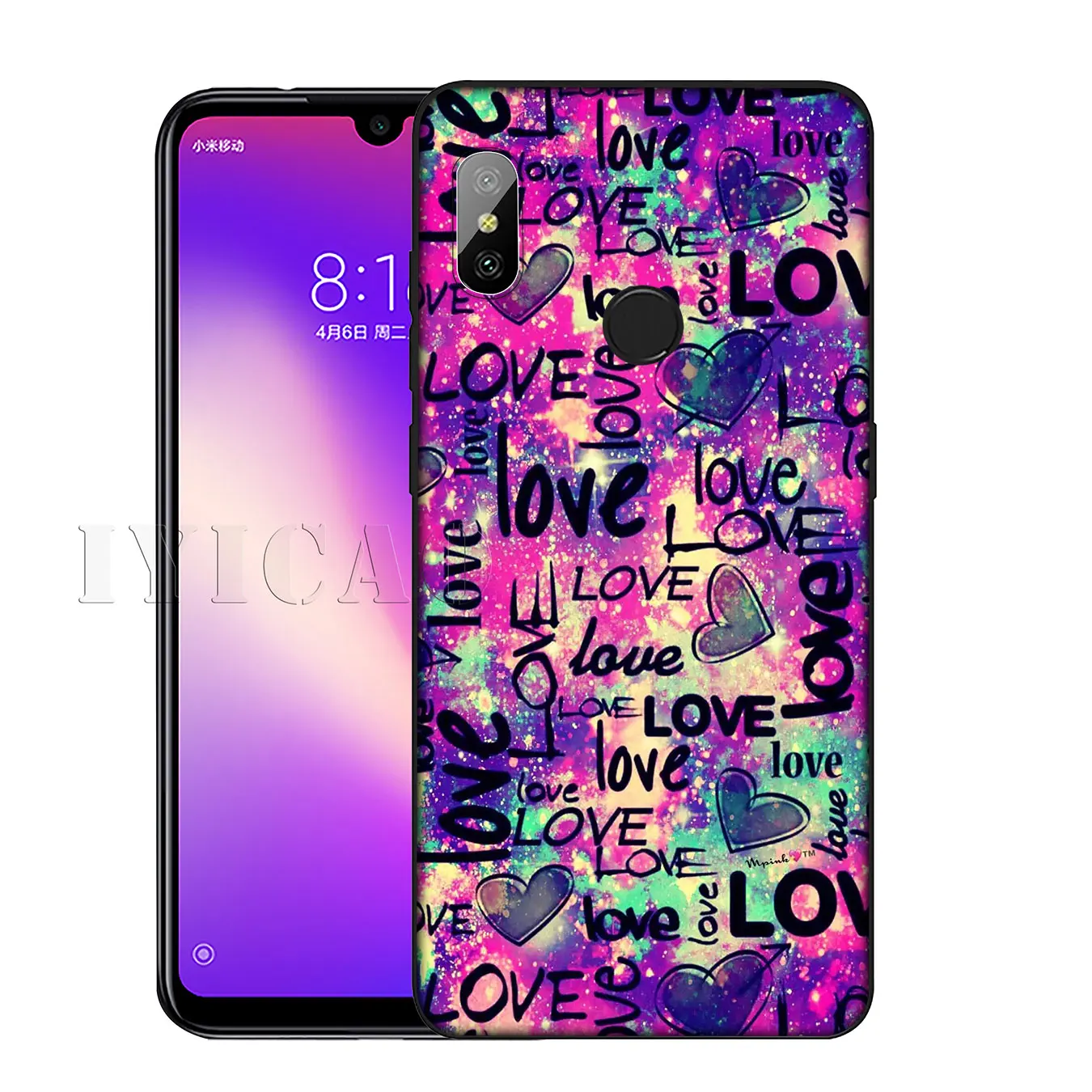 Мягкий силиконовый чехол IYICAO Love Is LGBT Rainbow Heart для Xiaomi Redmi K30 K20 8A 7A 6A 5A S2 GO Note 8 8T 7 5 6 Pro |