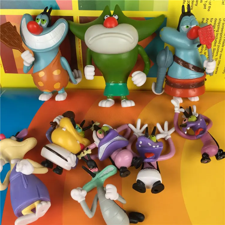 Figure Oggy and the Cockroaches toy dolls oggy olivia joey collection Action model Toy | Movies &amp TV