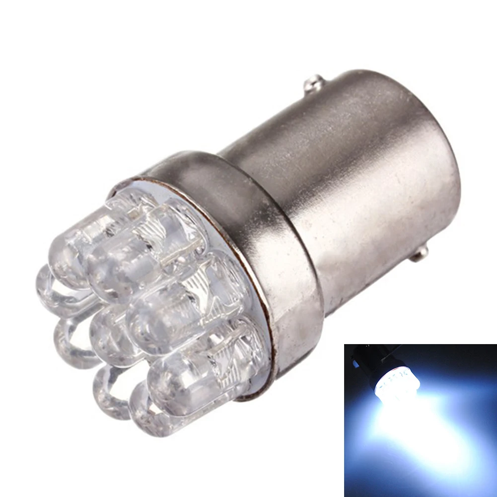 9LED яркий белый хвост сзади DC 12 В Стоп свет поворота мотоцикла УФ угловой лампочки|
