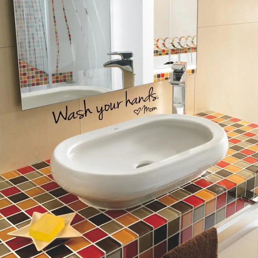 Настенные наклейки PVCWash для ваших рук мам домашнего декора настенные Стикеры