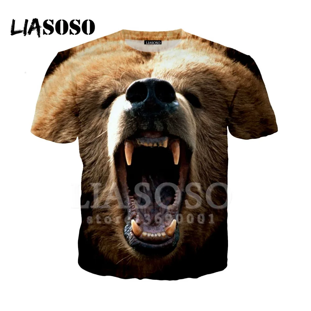 LIASOSO 3D принт женские и мужские животных Лев Обезьяна пива с леопардовым принтом