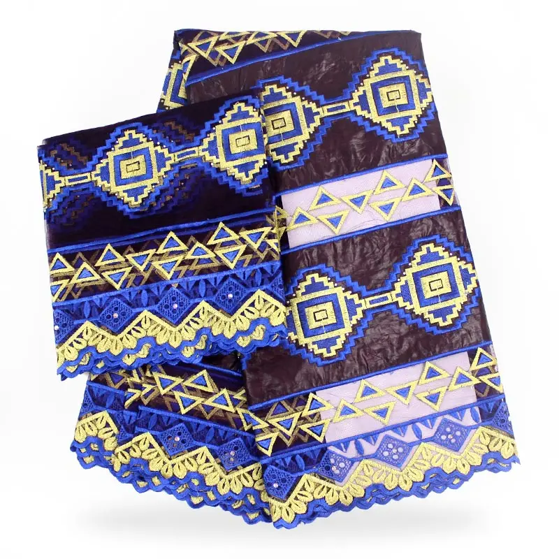 Высокое качество Базен riche шнуровка продвижение Африки кружевная ткань с блузка