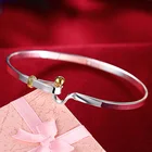 Женский браслет с золотыми бусинами DOTEFFIL, из стерлингового серебра 925 пробы, модные вечерние ювелирные украшения для свадьбы и помолвки