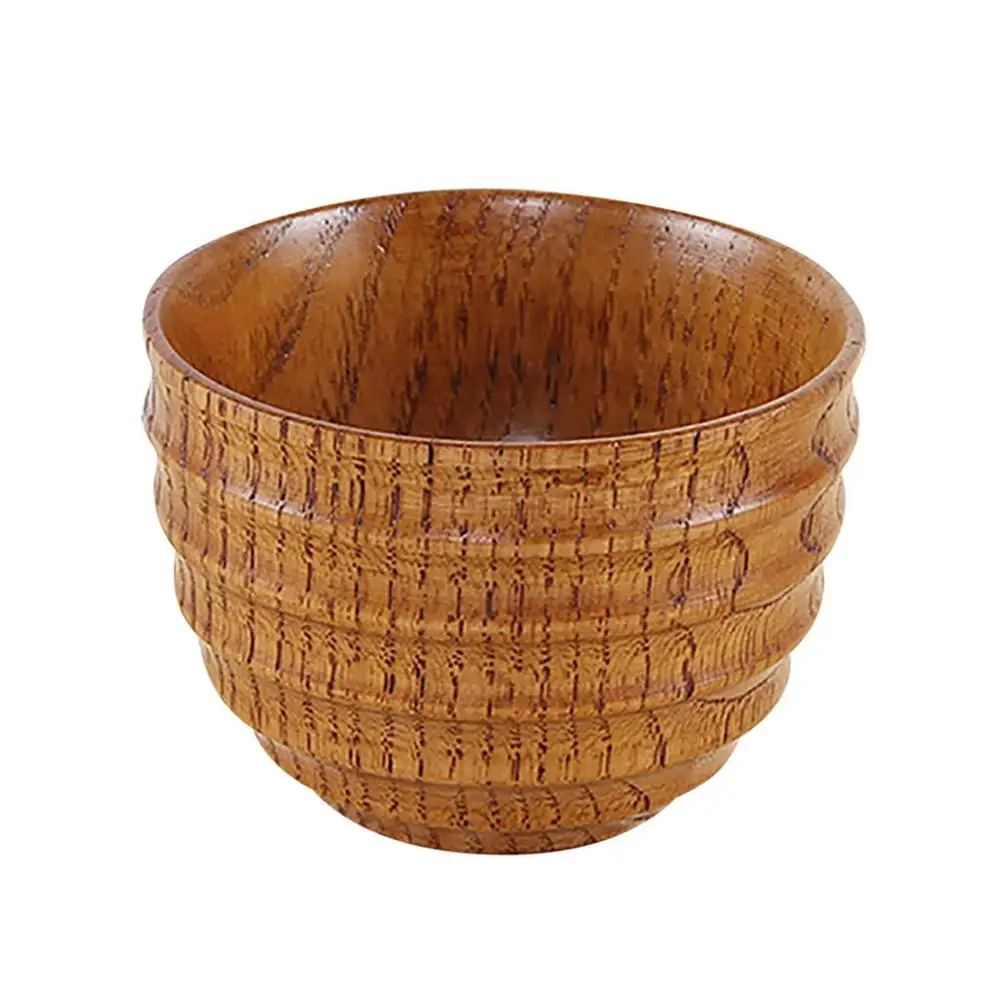 B Wooden cup Natural Solid Wood Tea Cup Wooden Wine Coffee Water Drinking Mug Japanese Variety of Style Small Handmade - Цвет: B