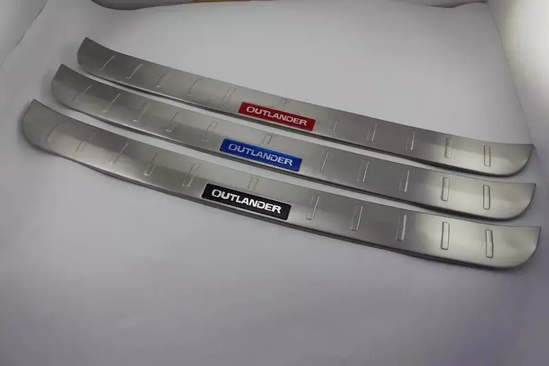 Для Mitsubishi Outlander защита заднего бампера задний порог Накладка из нержавеющей стали аксессуары для стайлинга автомобилей