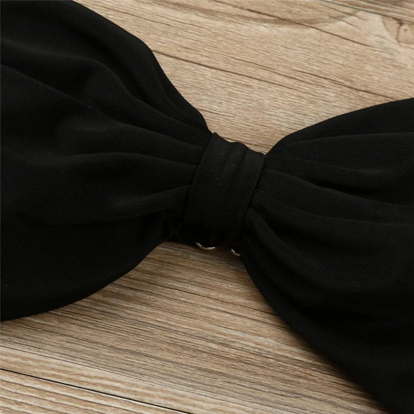 Модный женский цельный раздельный купальник с бантиком, костюм с открытыми плечами, пуш-ап бюстгальтер с открытой спиной, купальник, комплект 40mr19