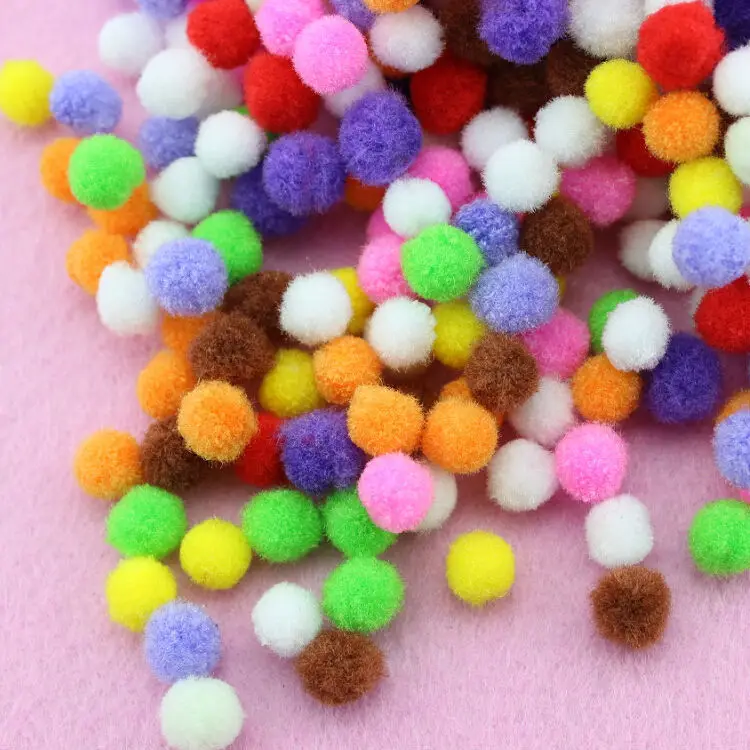 2000pcs/lot 10mm Tiny Pom pom Ball Yarn Poms Felt Balls for Baby Toy Accesory Party Garland Decor Supplies | Дом и сад