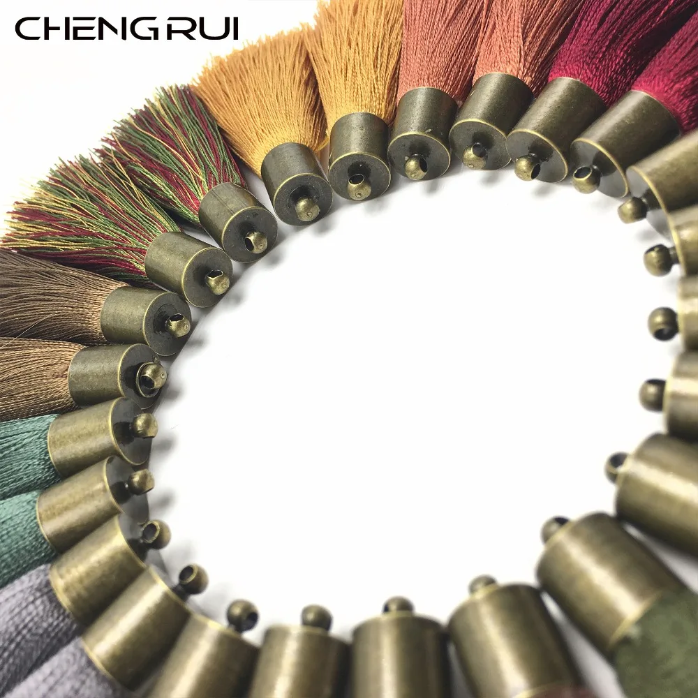 CHENGRUI L146 5 см кисточка шелковые кисточки занавеска ремесло шелк бахромы серьги