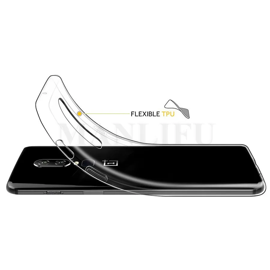 Силиконовый чехол-накладка для телефона Oneplus 7 Pro чехол 6 T прозрачный мягкий 3 3T 5T