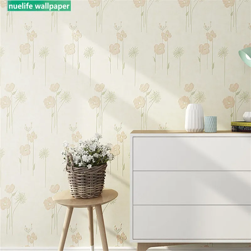 Yellow 3d flower non-woven wallpaper living room bedroom wedding shop office restaurant TV background wall paper | Обустройство дома