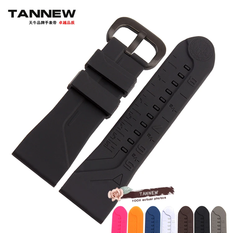 28 мм силиконовый резиновый ремешок для часов мягкий и удобный водонепроницаемый