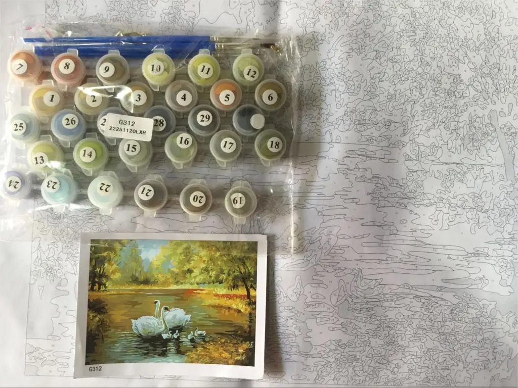 Новинка diy масляная живопись розовое Вишневое дерево по номерам холст окраска