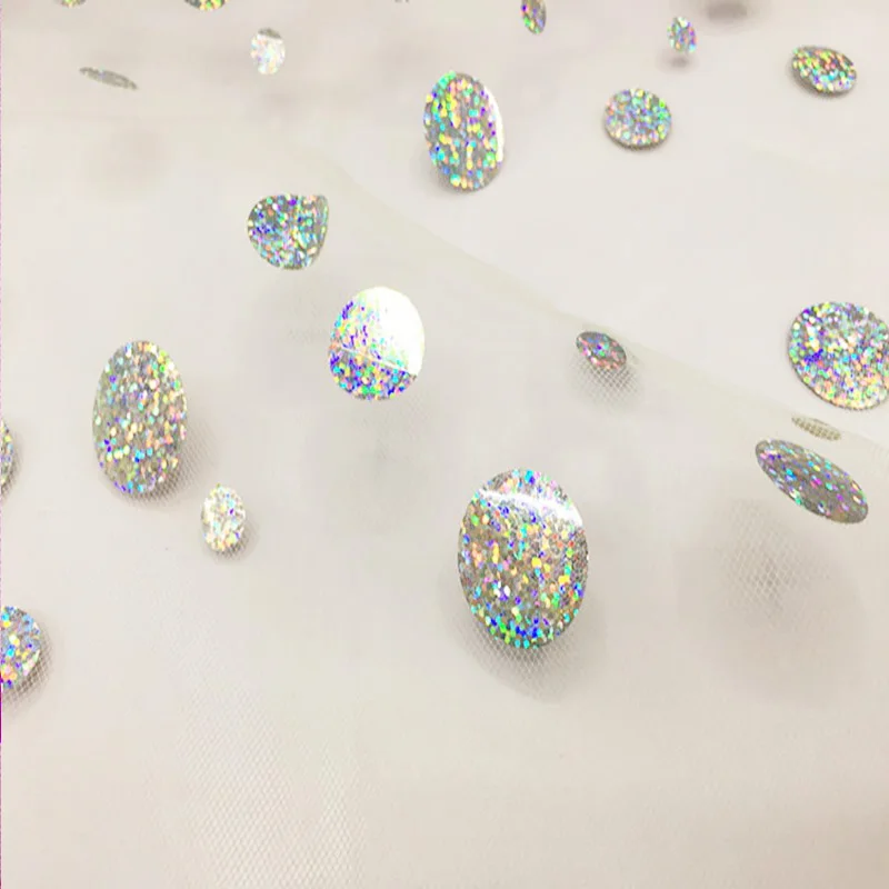 1 6*1 ярд Блестки Ткань DIY ремесло Анкара ткань шитье свадебное платье День