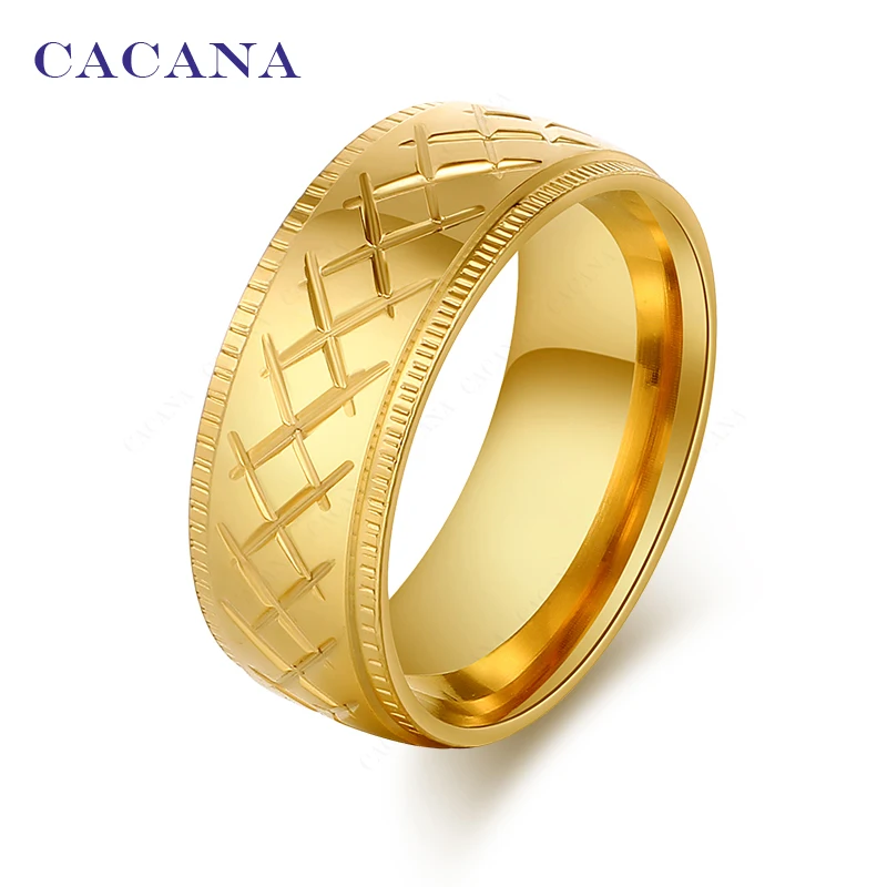 Женские кольца из нержавеющей стали CACANA персонализированные X Mark модные