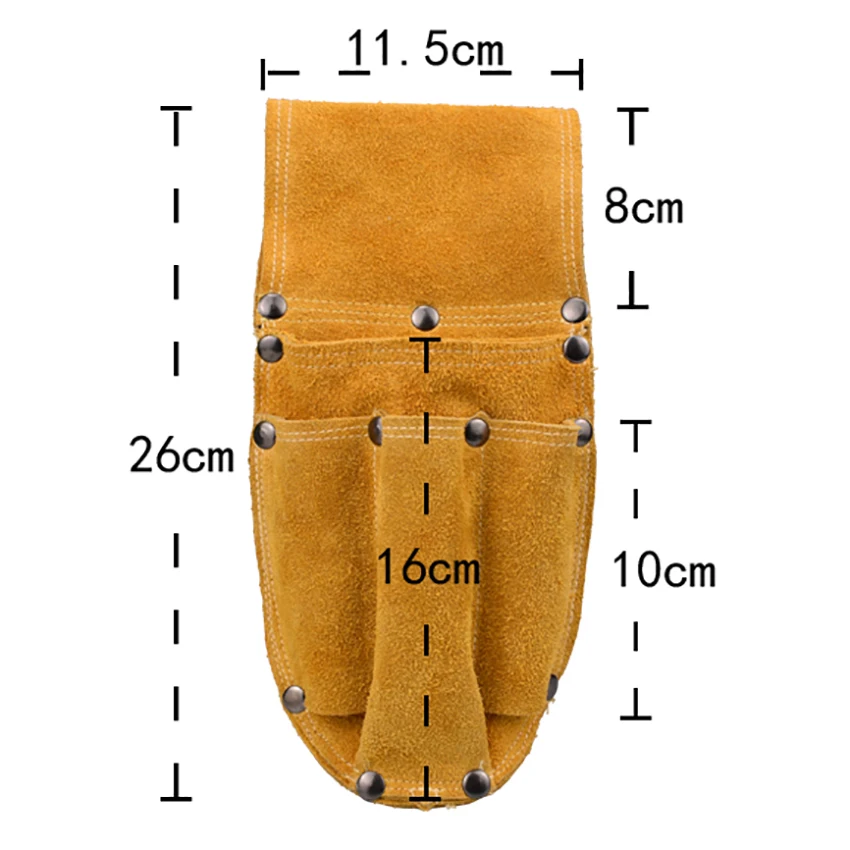 

Durable Leather Carpenter Electrician Tool Waist Bag Belt Pouch Pliers Screwdriver Carry Case Holder Tool Portable Storage Bags