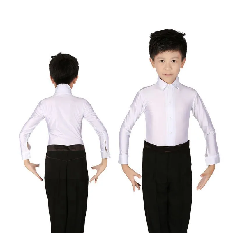 Ballroom Latin Dance Costumes Shirt Tango Cha Cha Dance Tops Competition Performance Stage Wear