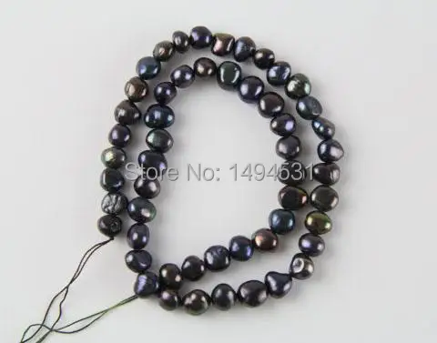 Натуральный пресноводный жемчуг россыпью бусины в стиле барокко 7 8 мм черного