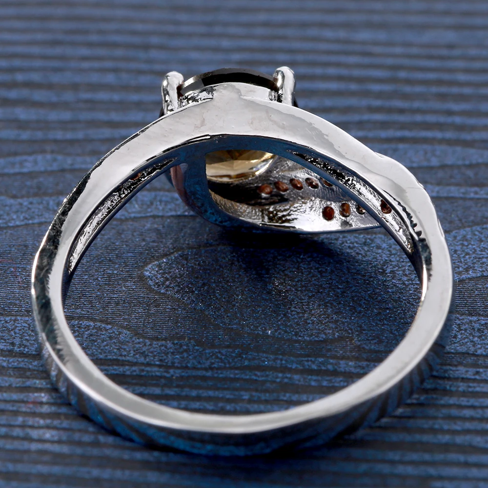 Кольцо из серебра 925 пробы с фианитом круглым кристаллом|crystal ring|wedding ringsdesigner ring |