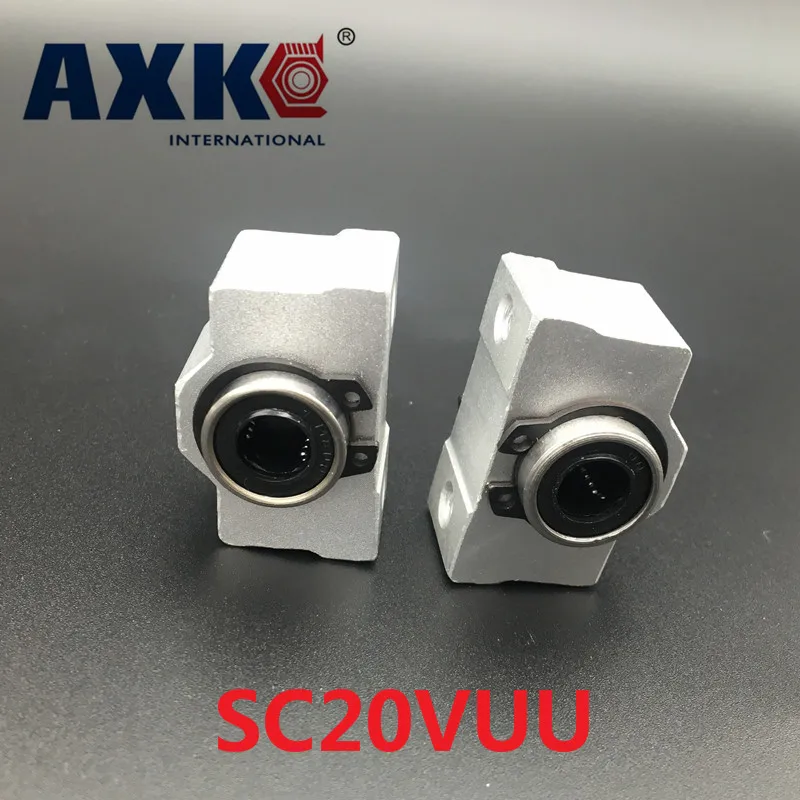 Axk 2 шт. Sc20vuu Sc20v Scv20uu Scv20 20 мм блок ЧПУ сделай сам короткий скользящий Блок Линейный