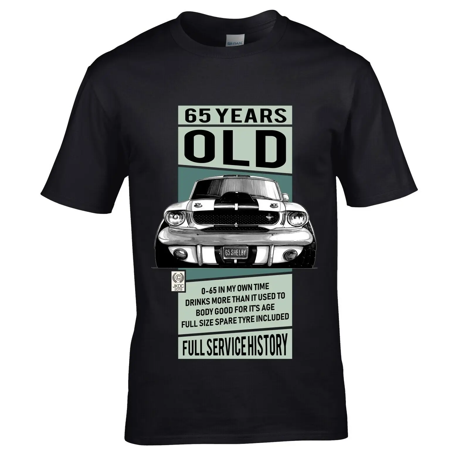 Забавная 65 летняя Мужская футболка Koolart Usa Shelby Mustang Car подарок на день рождения го