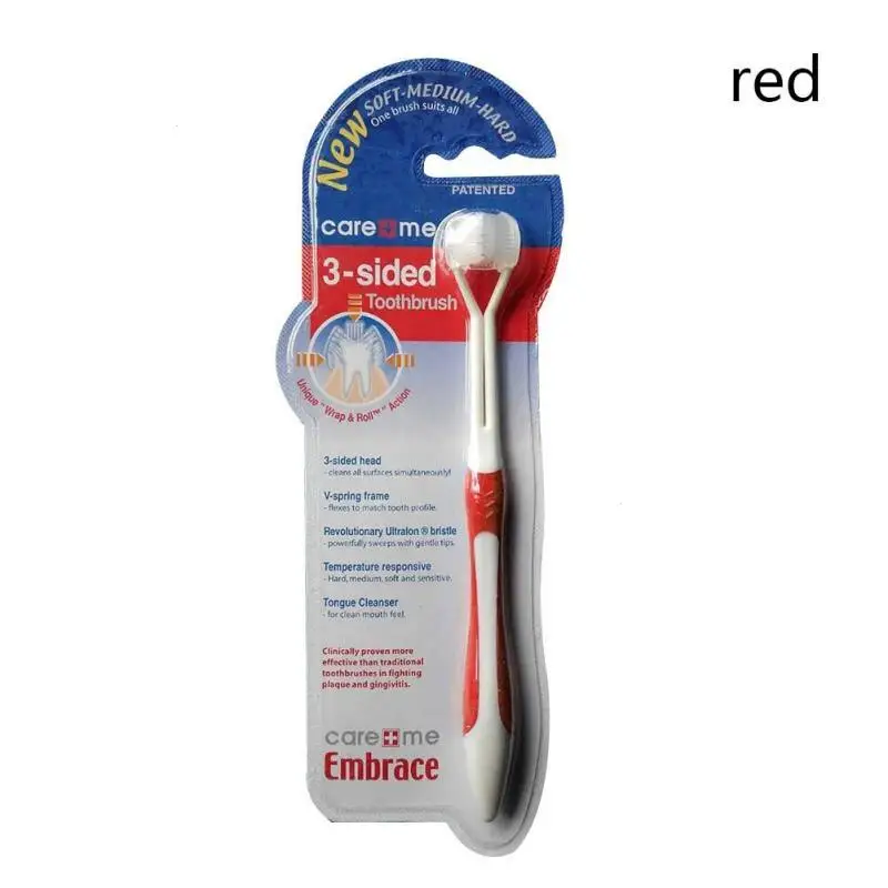 Tandenborstel-cepillo de dientes creativo para beb&eacute;, cepillo suave de seguridad de tres lados para ni&ntilde;os, cuidado de la higiene bucal, 1 unidad, 2022-4