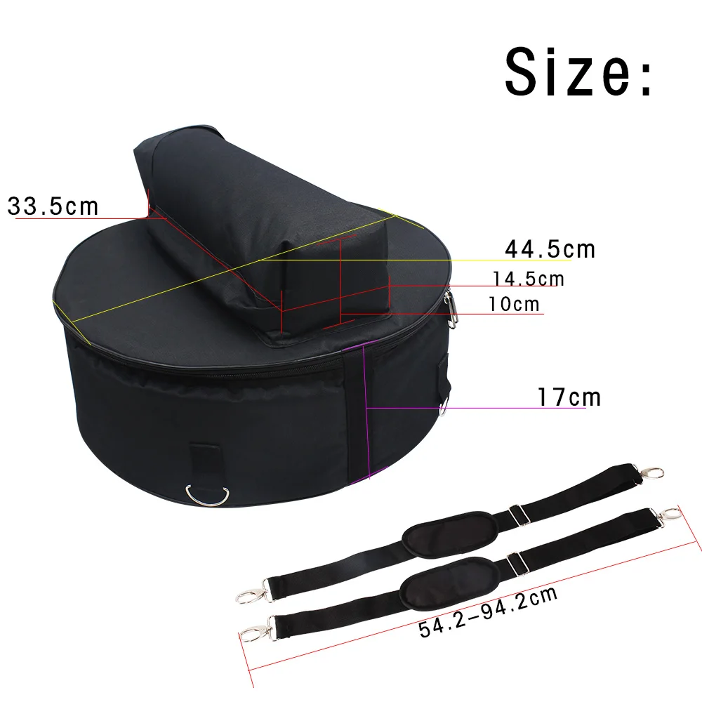 Прочный 14 дюймов Малый барабан рюкзак сумка чехол с плечевым ремнем накладными