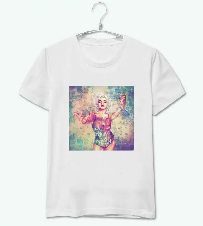 Женская футболка с принтом в виде татуировки Повседневная хлопковая Футболка со