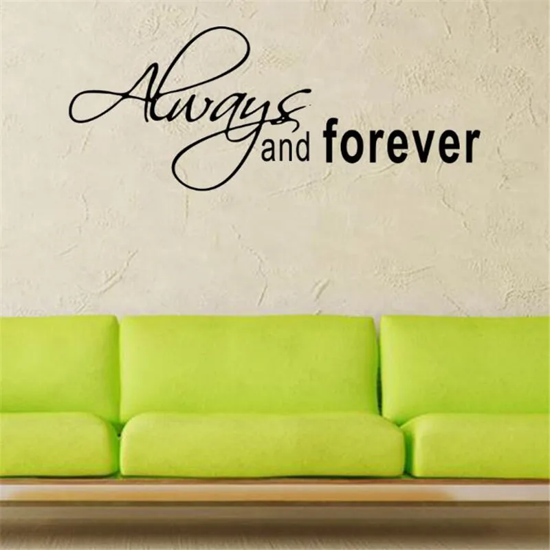 IDFIAF прямой настенный стикер для домашнего интерьера декоративные всегда и