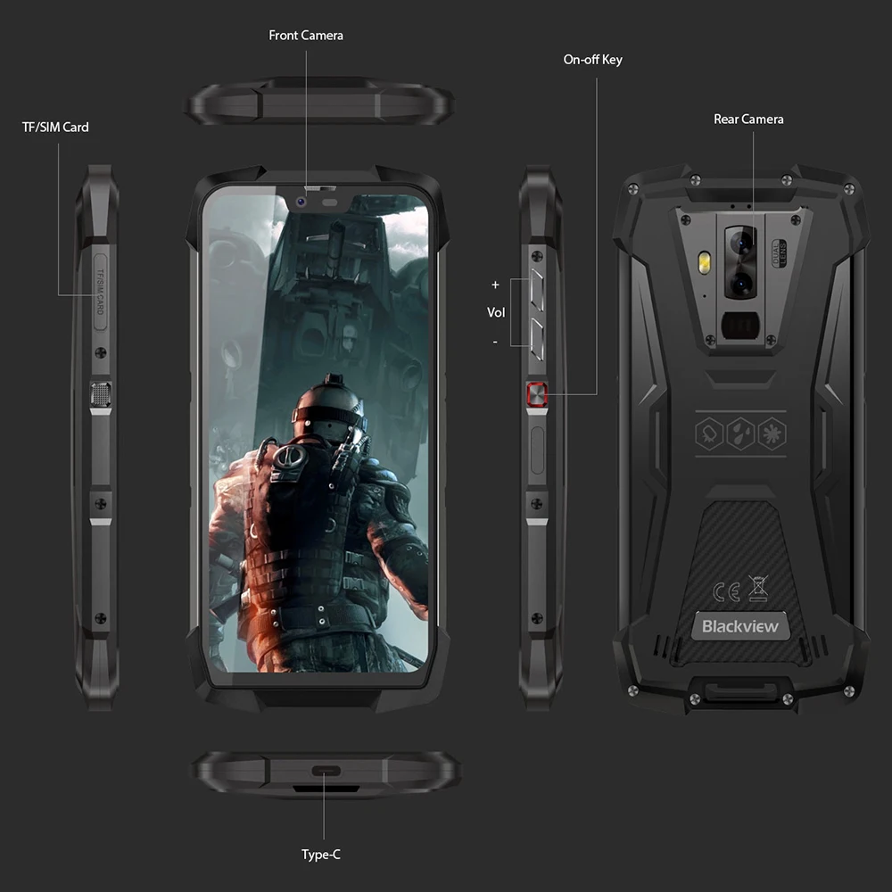 Blackview BV9700 Pro IP68 водонепроницаемый смартфон Helio P70 6 ГБ+ 128 Гб 16 МП камера ночного видения Android 9,0 прочный мобильный телефон