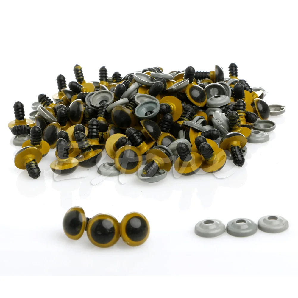 

100Pcs/Set 18mm Plastic Safety Eyes For Teddy Bear Doll Animal Puppet Craft