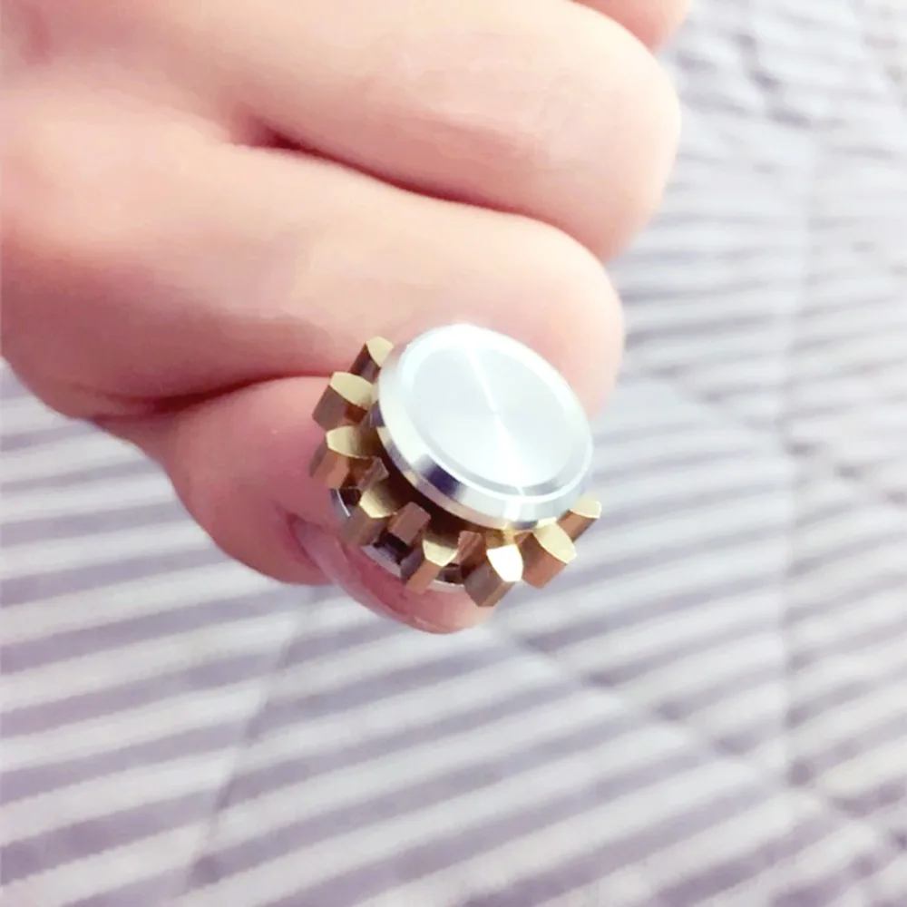 Мини Шестерня из металлического сплава Спиннер игрушка ручной EDC фокус игрушки