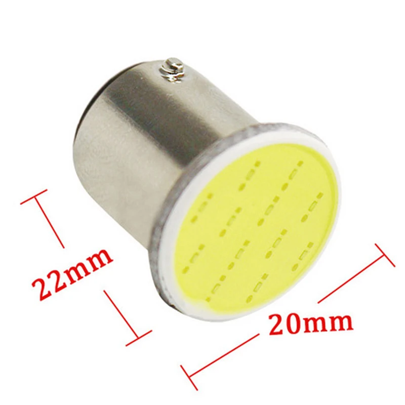 2x светодиодный автомобильный светильник 12 SMD 1156 COB BA15S P21W авто лампа обратный