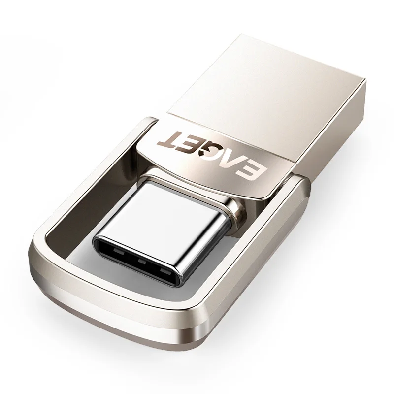 EAGET CU20 USB флеш-накопитель 32 Гб OTG металлический USB 3,0 флеш-накопитель ключ 64 ГБ тип C Высокоскоростной флеш-накопитель мини-флеш-накопитель карта памяти
