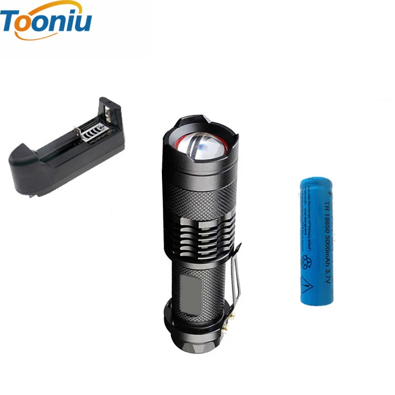 Cree xm-l2 3500lm led lanterna 5-modes регулируемый фонарик водонепроницаемый с 1*18650 5000 мАч