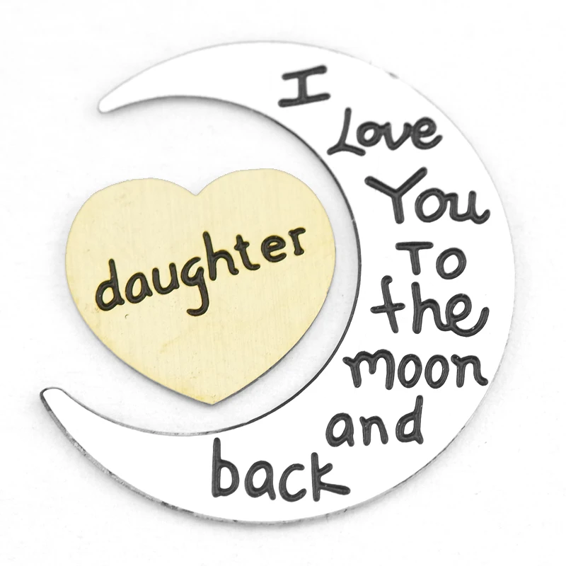 2016 новое поступление 22 мм плавающие тарелки I love you to the moon and back с золотым сердцем
