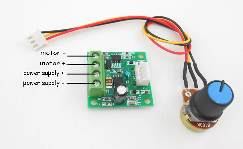 PWM DC регулятор двигателя низкого напряжения 1,8 в 3 в 5 в 6 в 12 В контроллер скорости двигателя Модуль управления током выход 0-2A DIY поставка