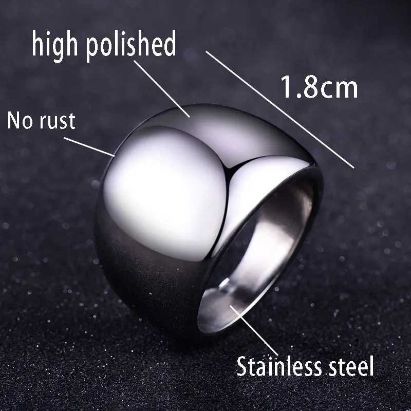 ZPAMS Trendy Rings Gold Silver colour Stainless Steel Wedding Ring for Women Men Ladies Oval Jewelry Design Z030 | Украшения и