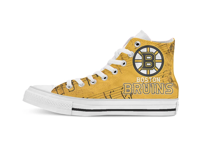 Креативный дизайн для Ice Hocky Boston broins вентиляторы высокие парусиновые туфли на