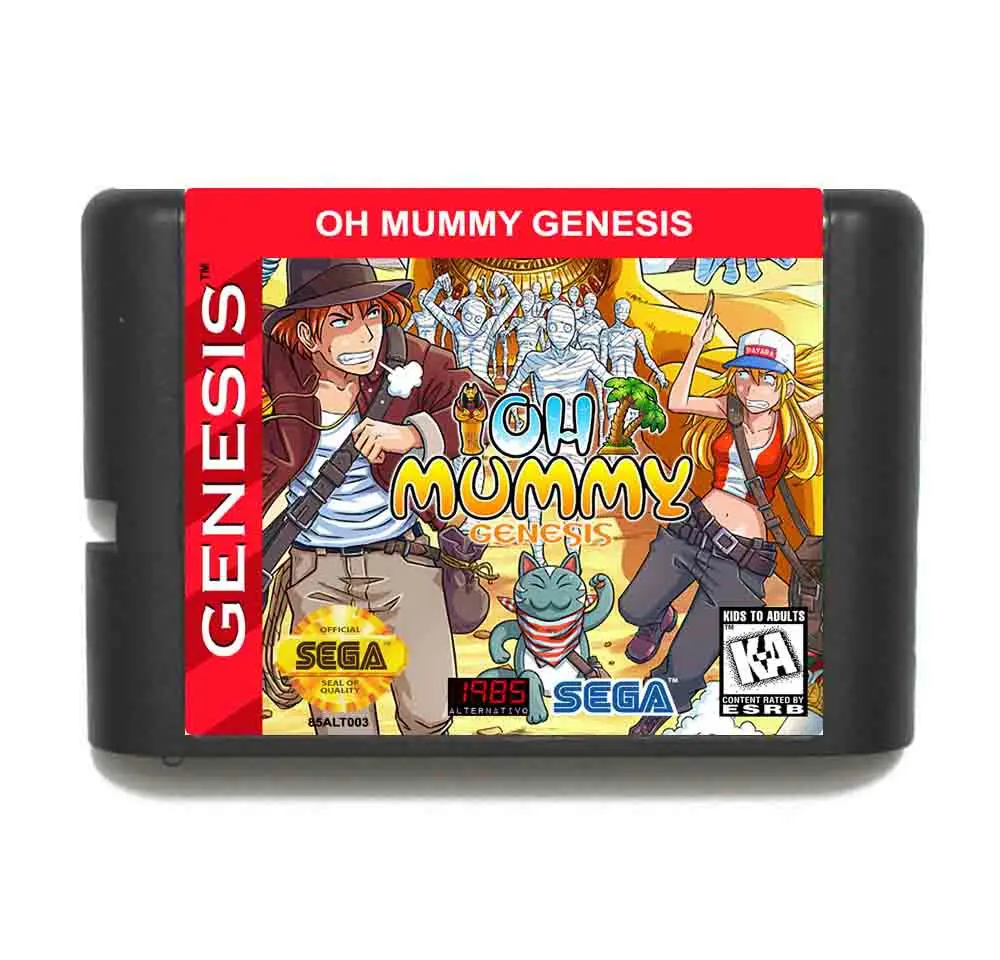 О Мумия 16 бит MD карточная игра с коробку для Sega Megadrive/Genesis|16 bit|md game16 bit md |