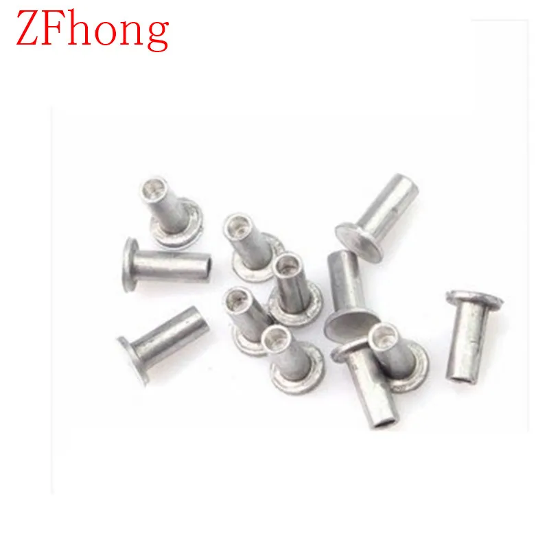 500 шт. полутрубчатые/полуполые алюминиевые заклепки с плоской головкой M3 *