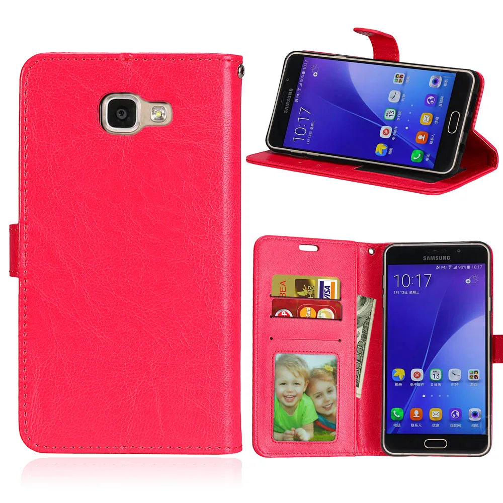 50 шт./лот Бесплатная доставка Crazy horse 3 карты PU кожаный защитный чехол для Samsung Galaxy A3