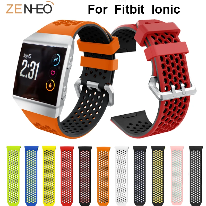 For Fitbit Ionic breathable soft Silicone watches band wrist strap Replacement for Fitbit ionic Bracelet Wristband watch straps
