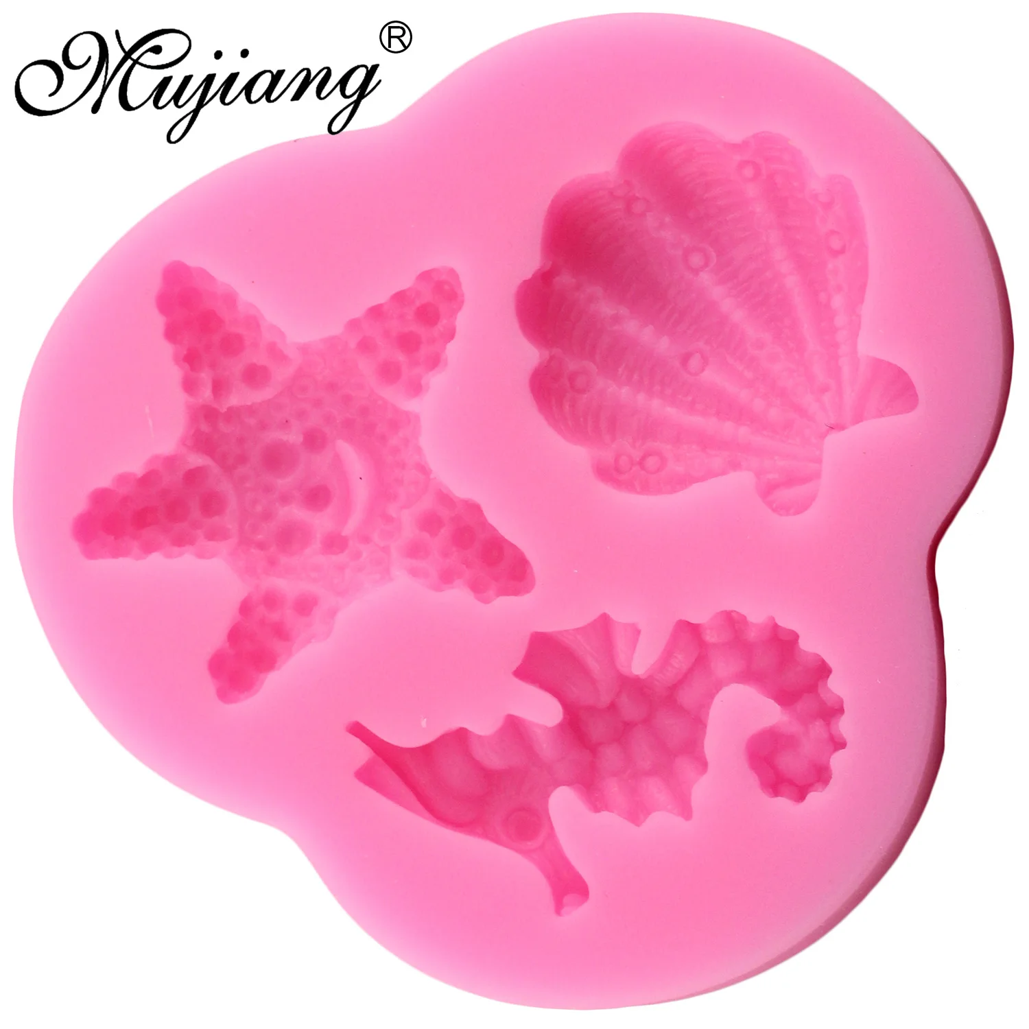 Mujiang Sea Shell силиконовые формы инструменты для украшения тортов из мастики DIY Чайка