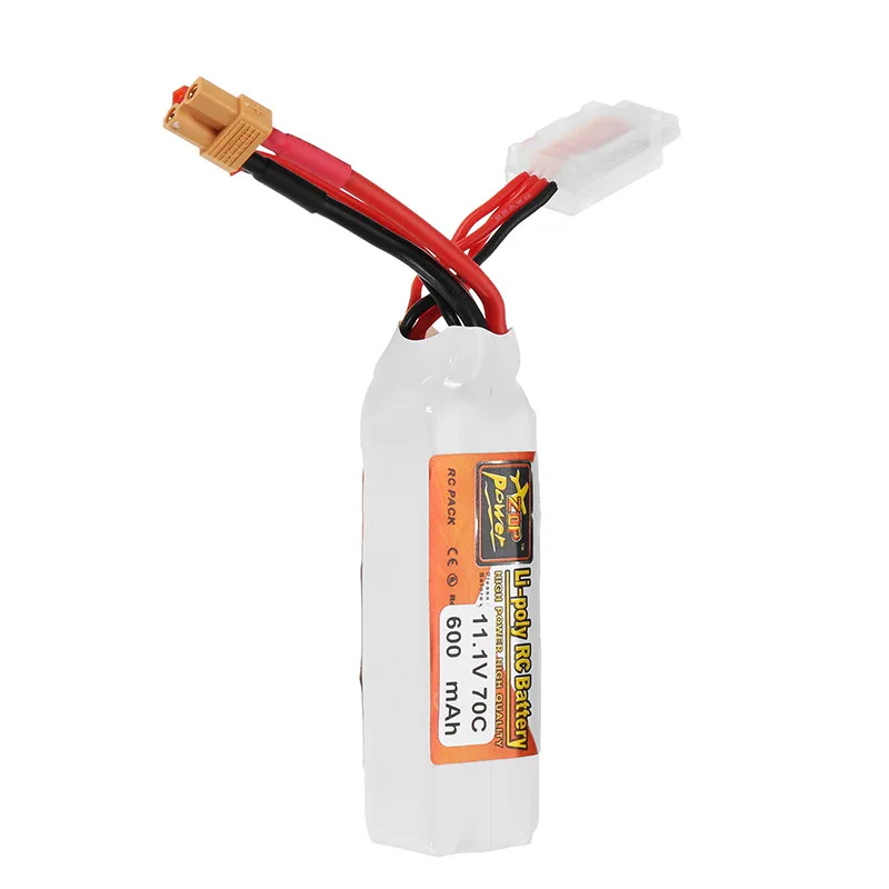 Высокое качество ZOP Power 11 1 В 600 мАч 70C 3S аккумуляторная Lipo батарея JST XT30 разъем для
