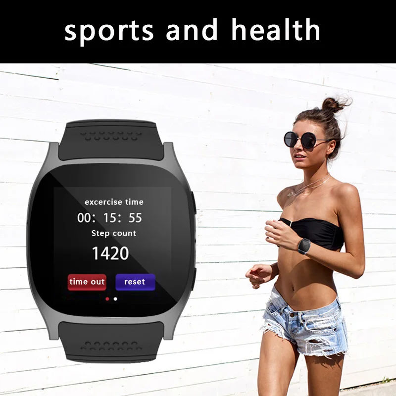 Умные часы с Bluetooth Телефон Mate SIM FM шагомер спортивный Смарт для Android IOS iPhone Samsung