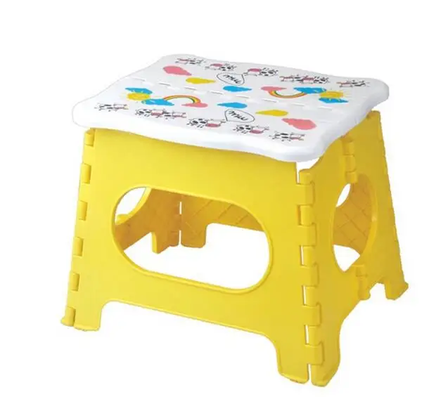 Утолщенная Пластиковая Складная скамейка для улицы маленькая портативная