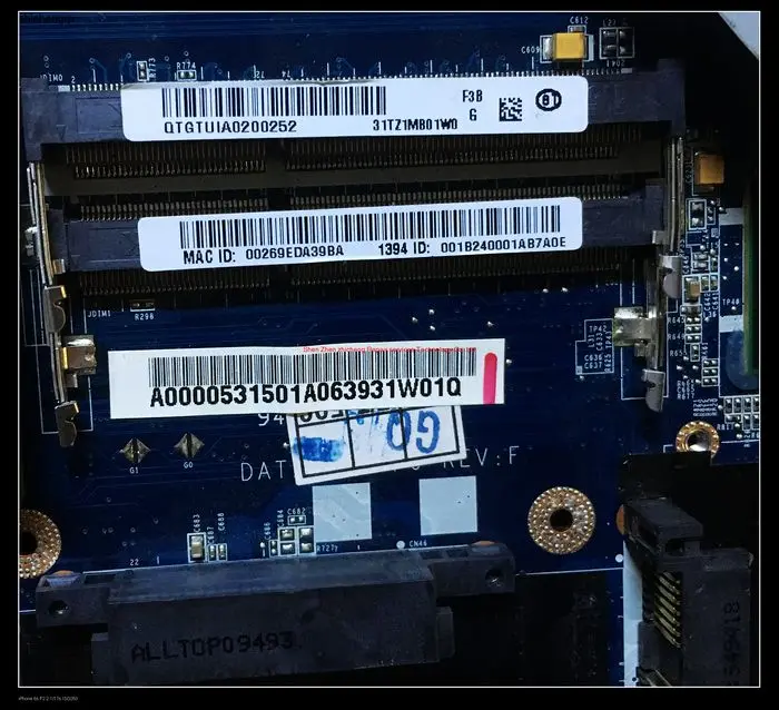 Материнская плата для Toshiba Qosmio X500 X505 P500 DATZ1CMB8F0 A000053150 или A000052580 HM55 DDR3 Дискретная